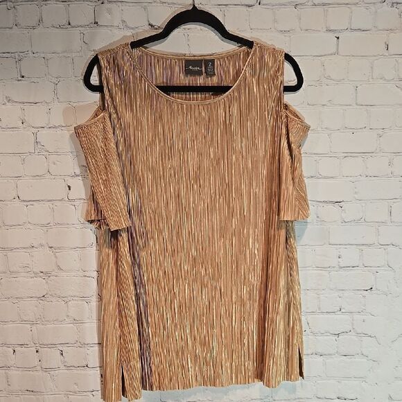 Chico's Travelers Pleated Top - Picture 1 of 9